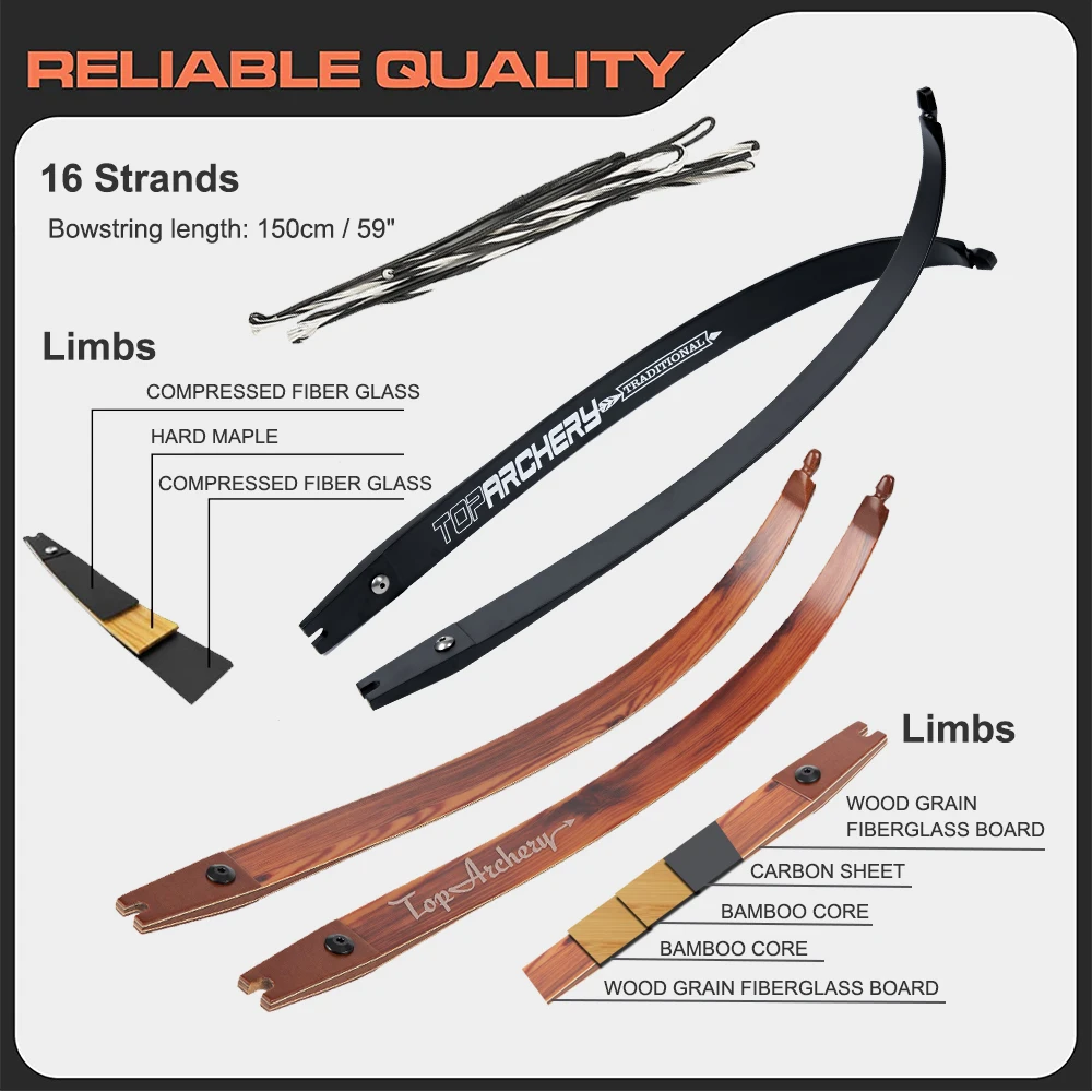 фото Лук традиционный TopArchery Wood  62" Лук традиционный TopArchery Wood  62"