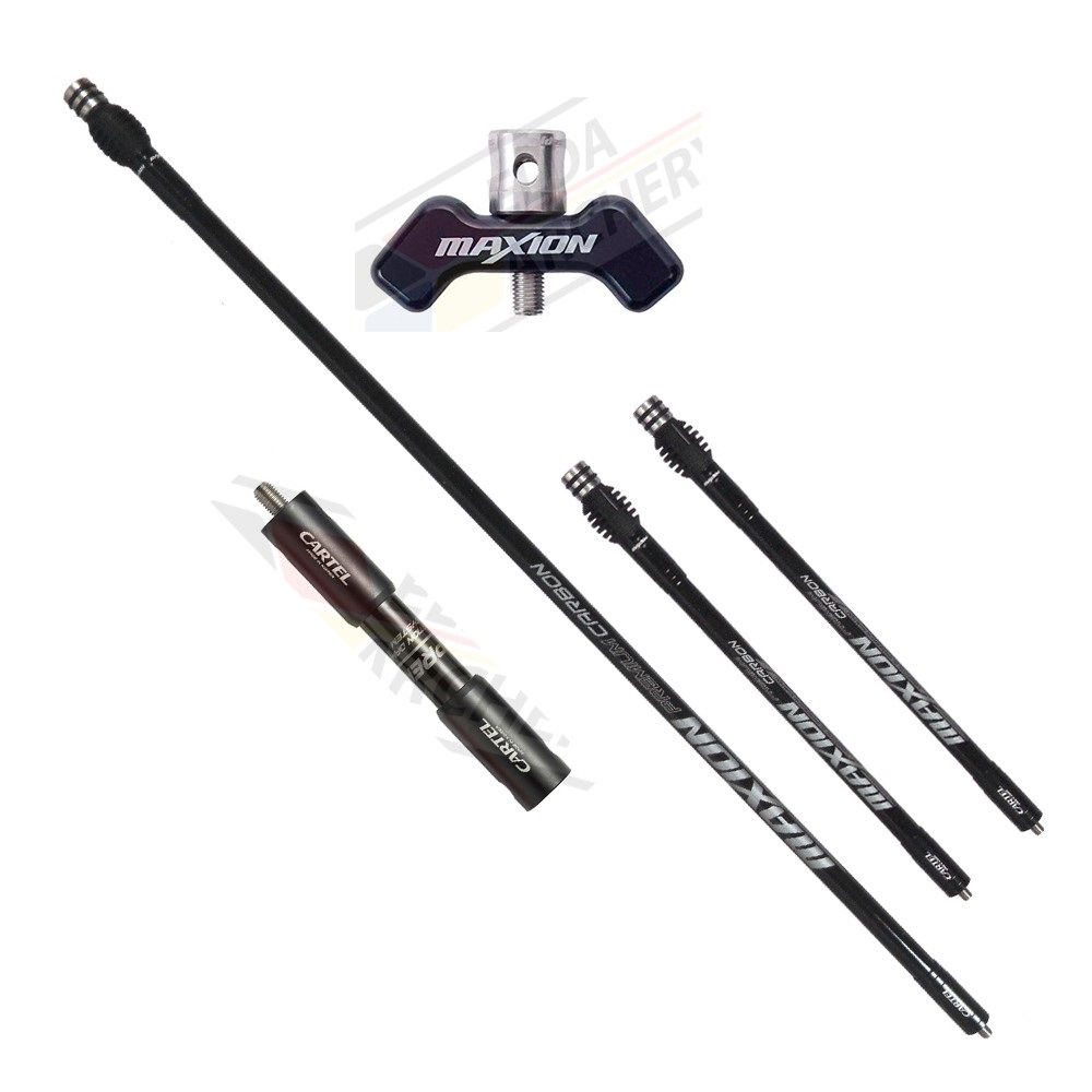 Система стабилизации 5 предметов Cartel Maxion (28" +12" +4" +тройник) черный