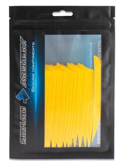 Оперение натуральное Skylon SHIELD 4" RW  желтое 24 шт