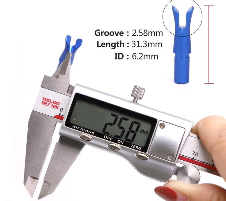 Хвостовик алюминиевый для лучных стрел 6.2 мм