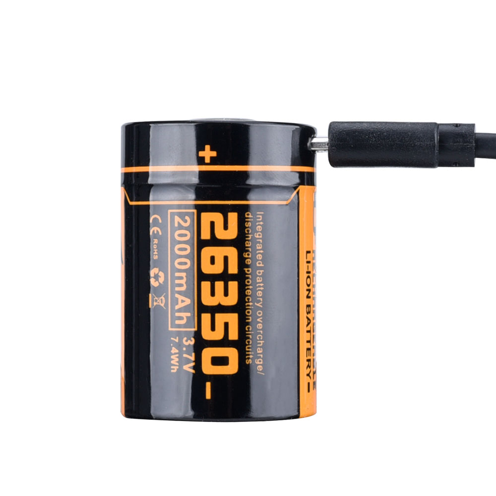 фото Аккумулятор 26350 FiTorch (2000 mAh) с зарядкой USB Аккумулятор 26350 FiTorch (2000 mAh) с зарядкой USB