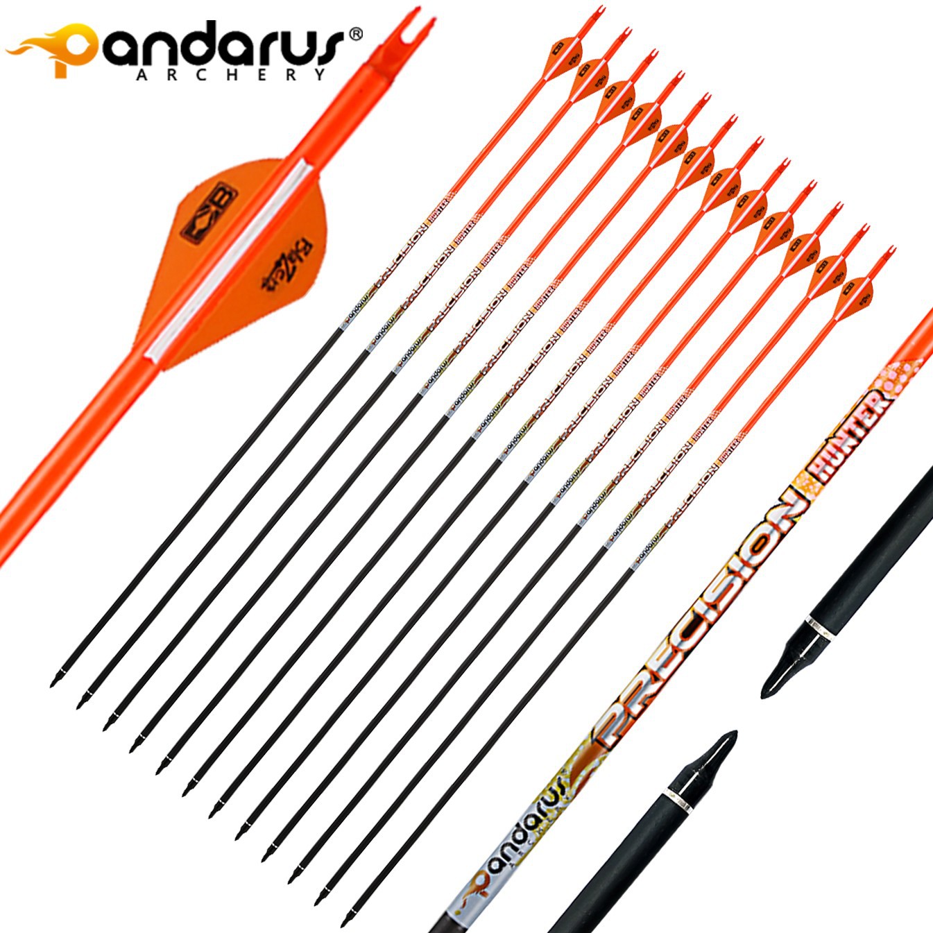 Стрела лучная карбоновая Pandarus Precision Hunter