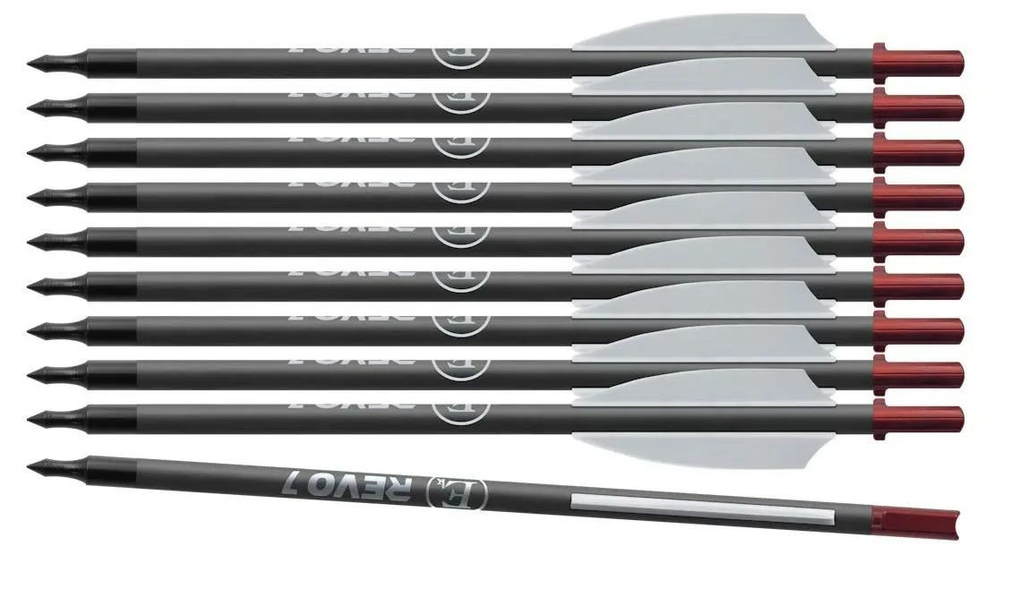 Стрела карбоновая 6,5" для арбалета Ek Revo 7 (комплект 10 шт.)																		