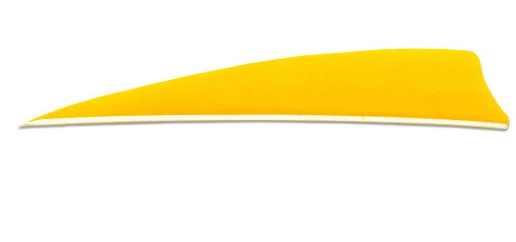 Оперение натуральное Skylon SHIELD 4" RW  желтое 24 шт