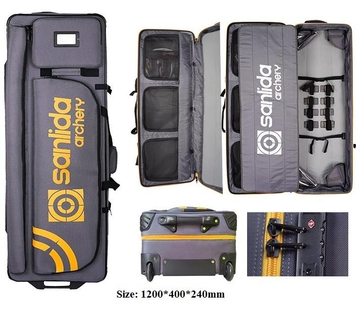 Кейс чемодан для блочного спортивного лука на колесах Sanlida X10