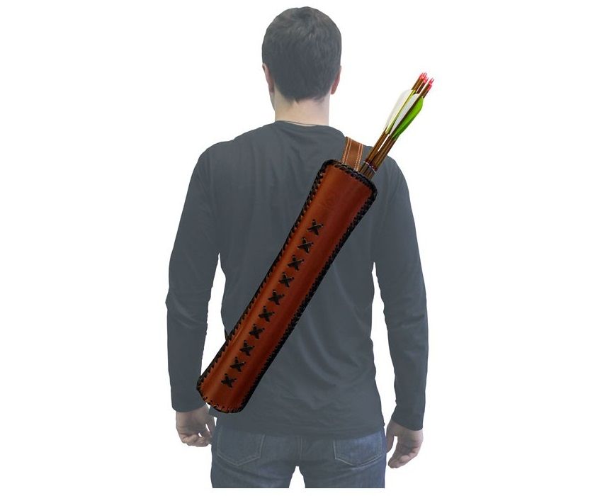 Колчан заспинный элит (кожа)